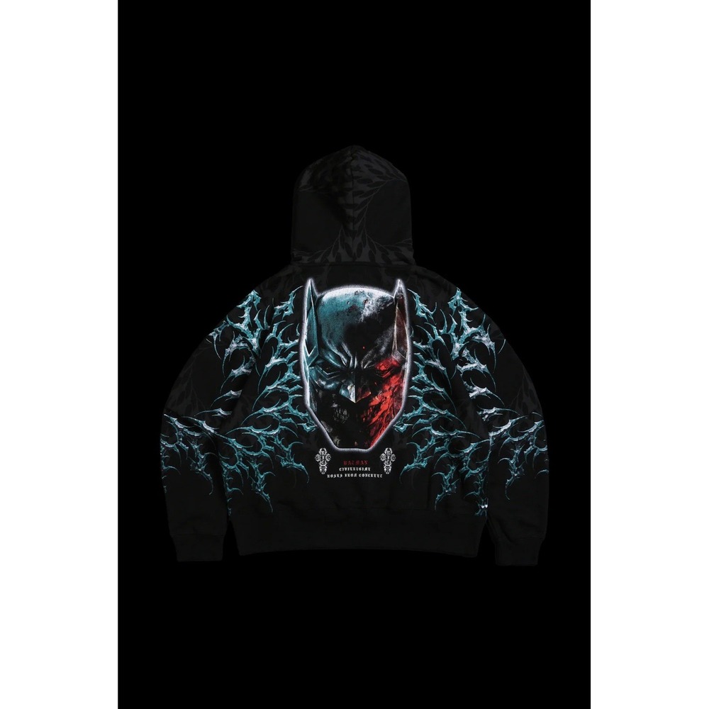 Civil Regime x DC Zombies Batman"Knight‎ of the Dead Forever" Hoodie Size L
